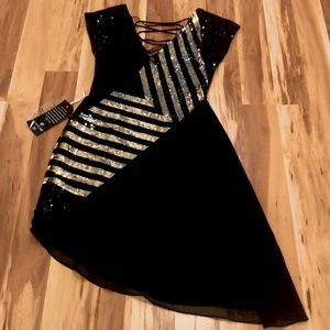 NWT Bebe Sequin satin dress- ready for Holiday